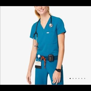 WOMENS FIGS ALPS BLUE XS CATARINA TOP XS ZAMORA JOGGERS